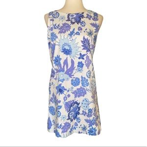 Gretchen Scott Mod Squad Plume Floral Paisley Pastel Tunic Shift Mini Dress - S